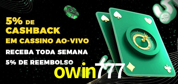 Promoções do cassino ao Vivo owin777